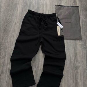 Essentials Black sweats New small